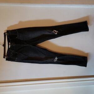 Levi's | Women's Black High-waist Distressed Skinny Jeans | 31